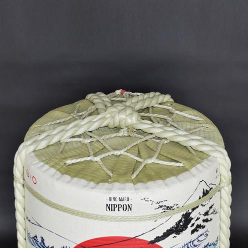 Display Sake-Barrel / Normal Type / Nippon(Mt.Fuji in right) / Small 18