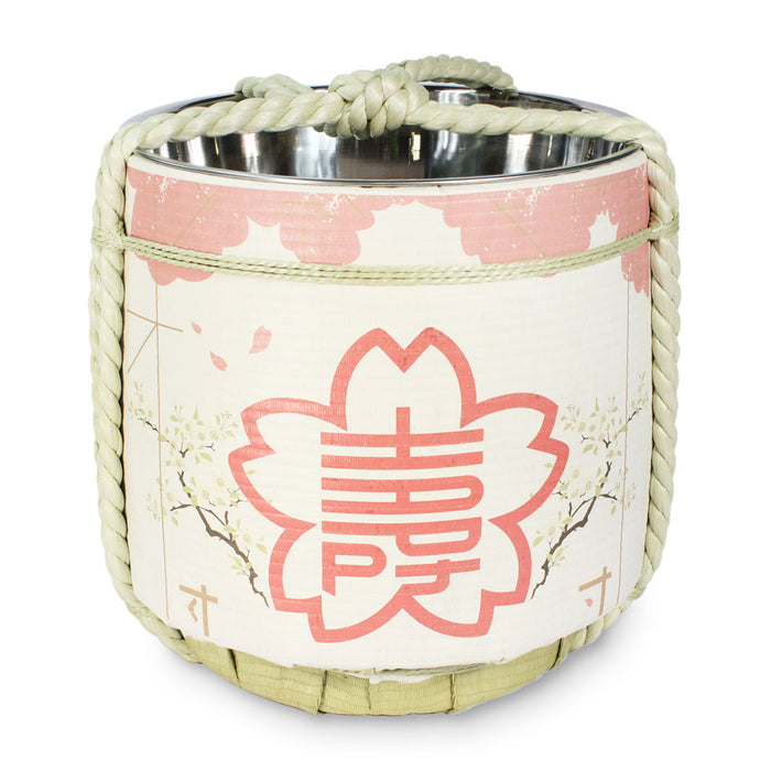 Stainless Sake-Barrel / Sakuramori / Large 27