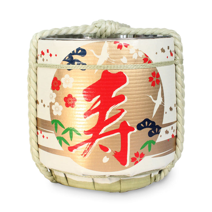 Stainless Sake-Barrel / Tobitsuru (celebration) / Large 27