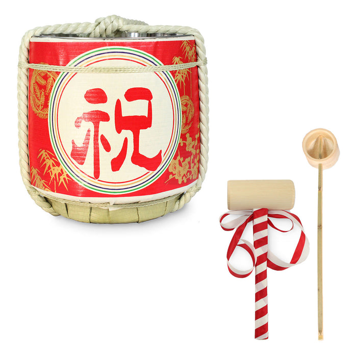 Stainless Sake-Barrel set / Iwai / Medium 15