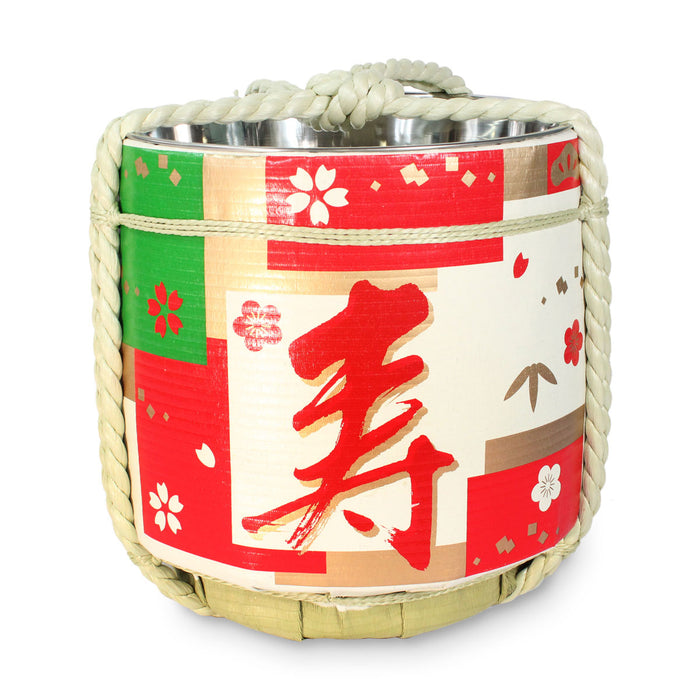 Stainless Sake-Barrel / Kotobuki(sanga) / Large 27