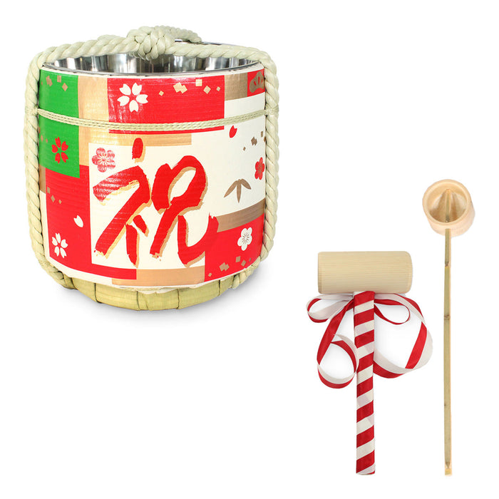 Stainless Sake-Barrel set / Iwai(sanga) / Medium 15
