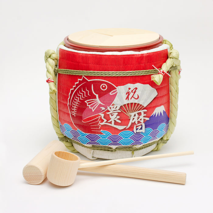 Mini Kagamibiraki Set without Masu Cup/60th Birthday Celebration