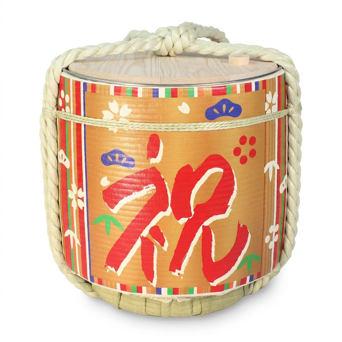 Stainless Sake-Barrel / Goshoku-Takijima(celebration)