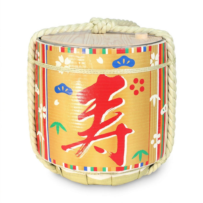 Stainless Sake-Barrel / Goshoku-Takijima(congratulation)