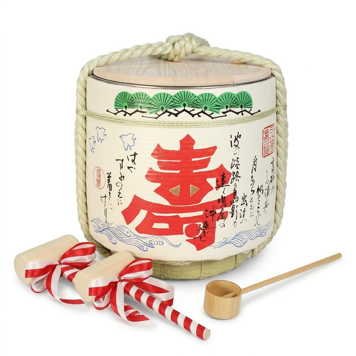 Stainless Sake-Barrel set / Takasagoya
