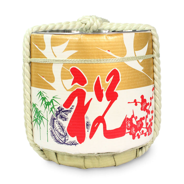 Stainless Sake-Barrel /  Iwai (gold) / Large 27