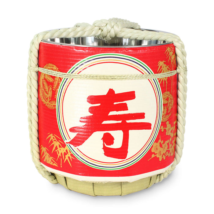 Stainless Sake-Barrel set / Kotobuki / Large 27