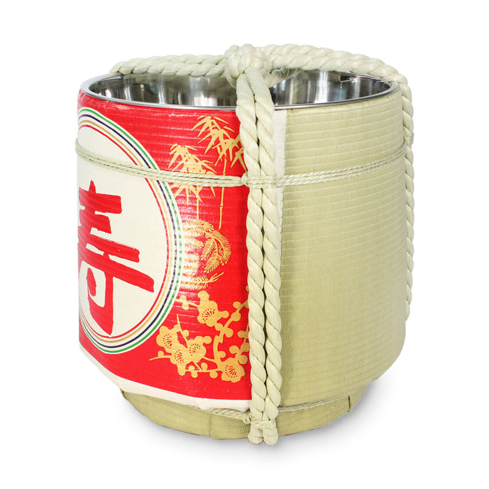Stainless Sake-Barrel set / Kotobuki / Medium 15