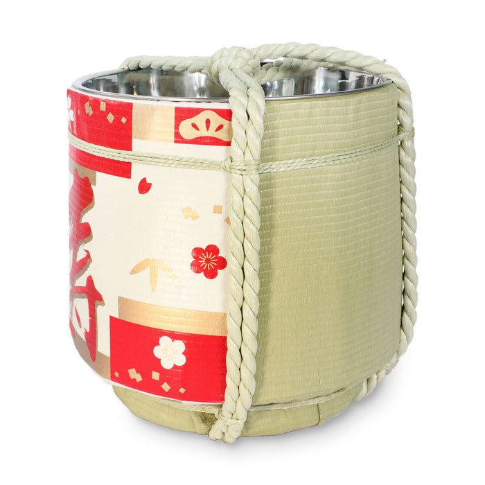 Stainless Sake-Barrel set / Kotobuki(sanga) / Medium 15